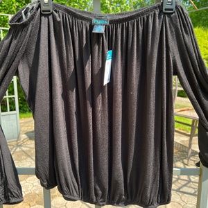 NWT Knit Off Shoulder Top - Size 2X